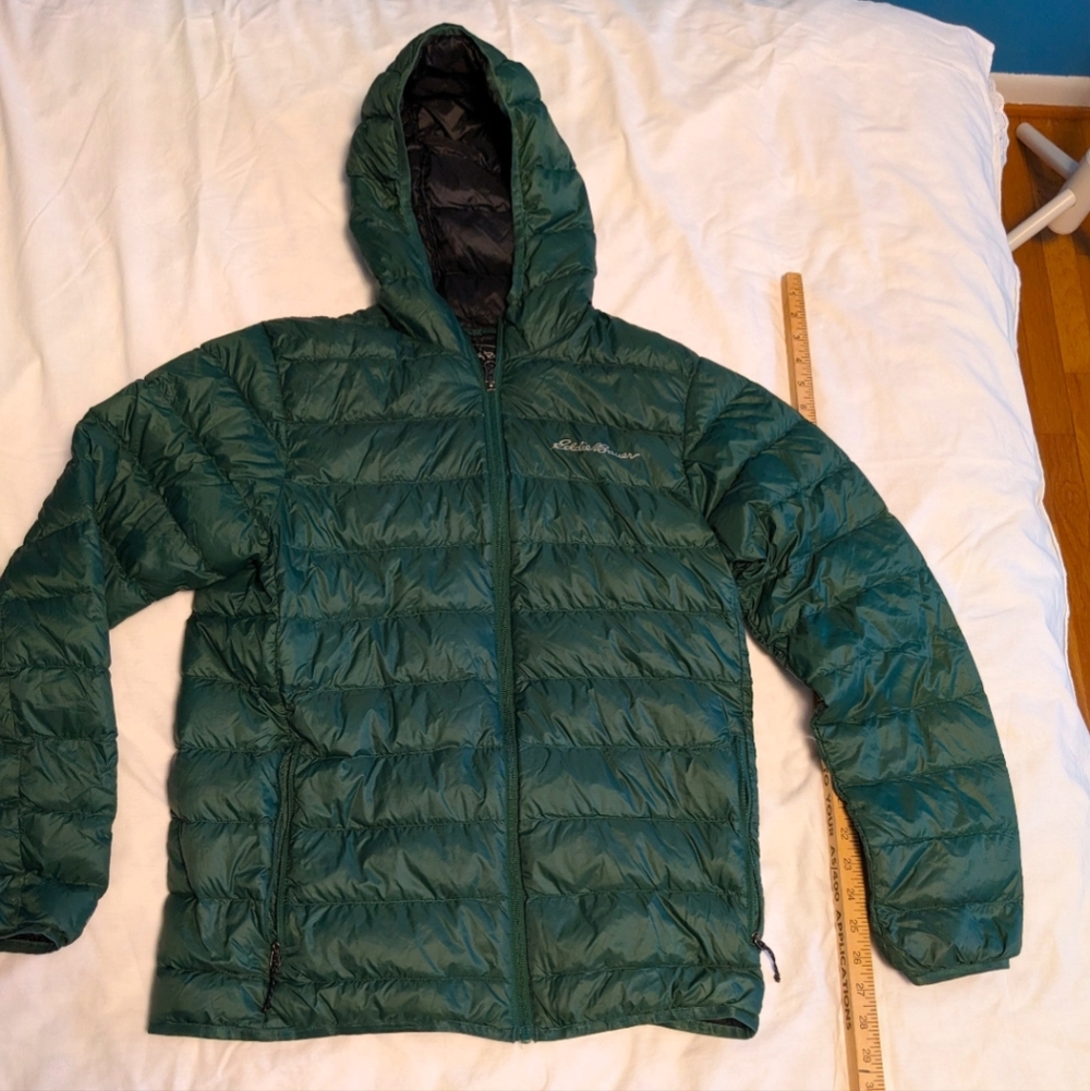 Eddie Bauer Green Puffer Jacket